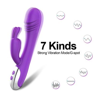 Kobiety Stymulacja pochwy i łechtaczki USB Charge Dildo G Spot Wibrator SexToys dla par dorosłych