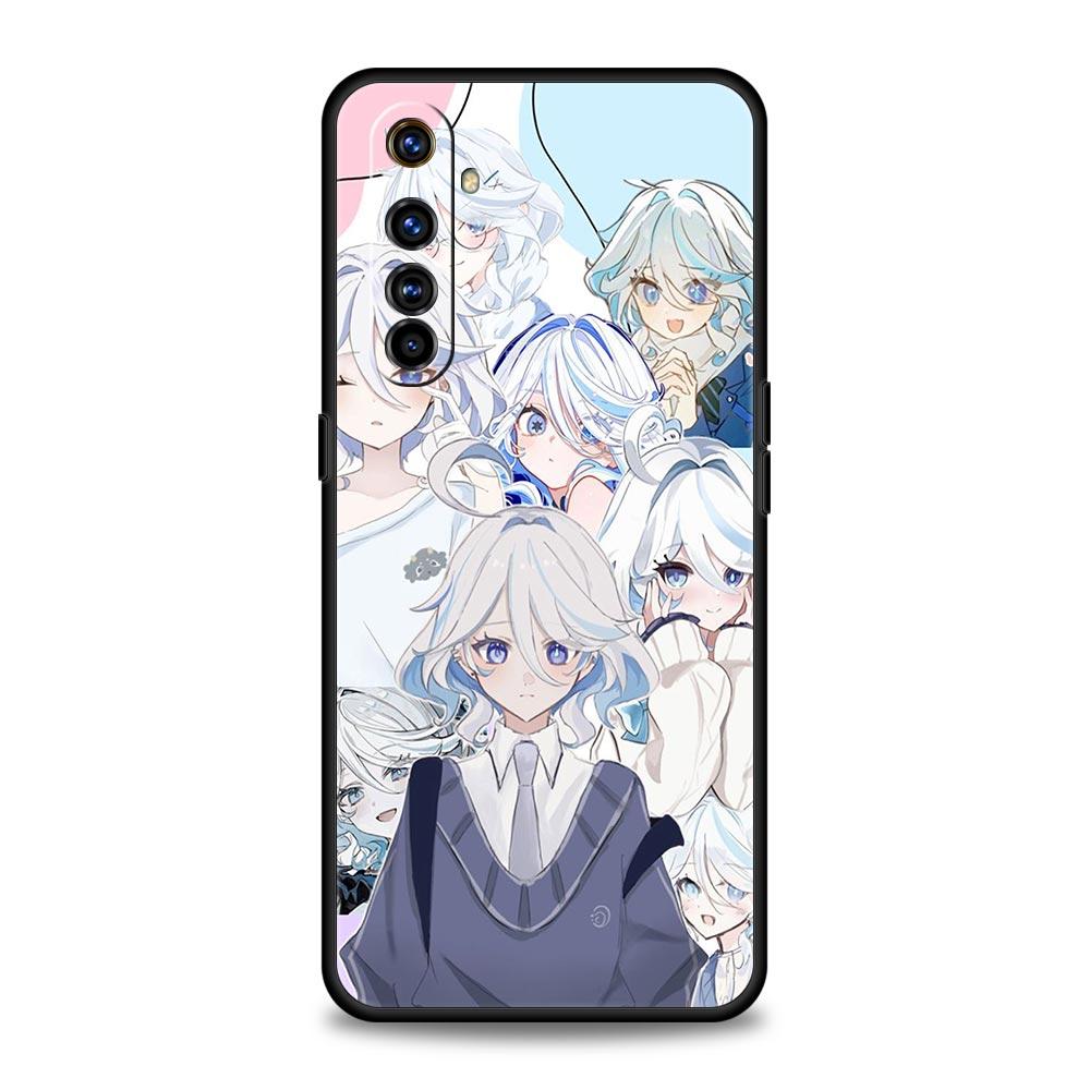 Genshin Impact Lovely Furina Case For Realme 12 11 10 9 8 5G 7 6 GT5 GT3 GT2 Pro Plus C21 C11 C25 C35 GT Neo 2 3 3T 5 Cover