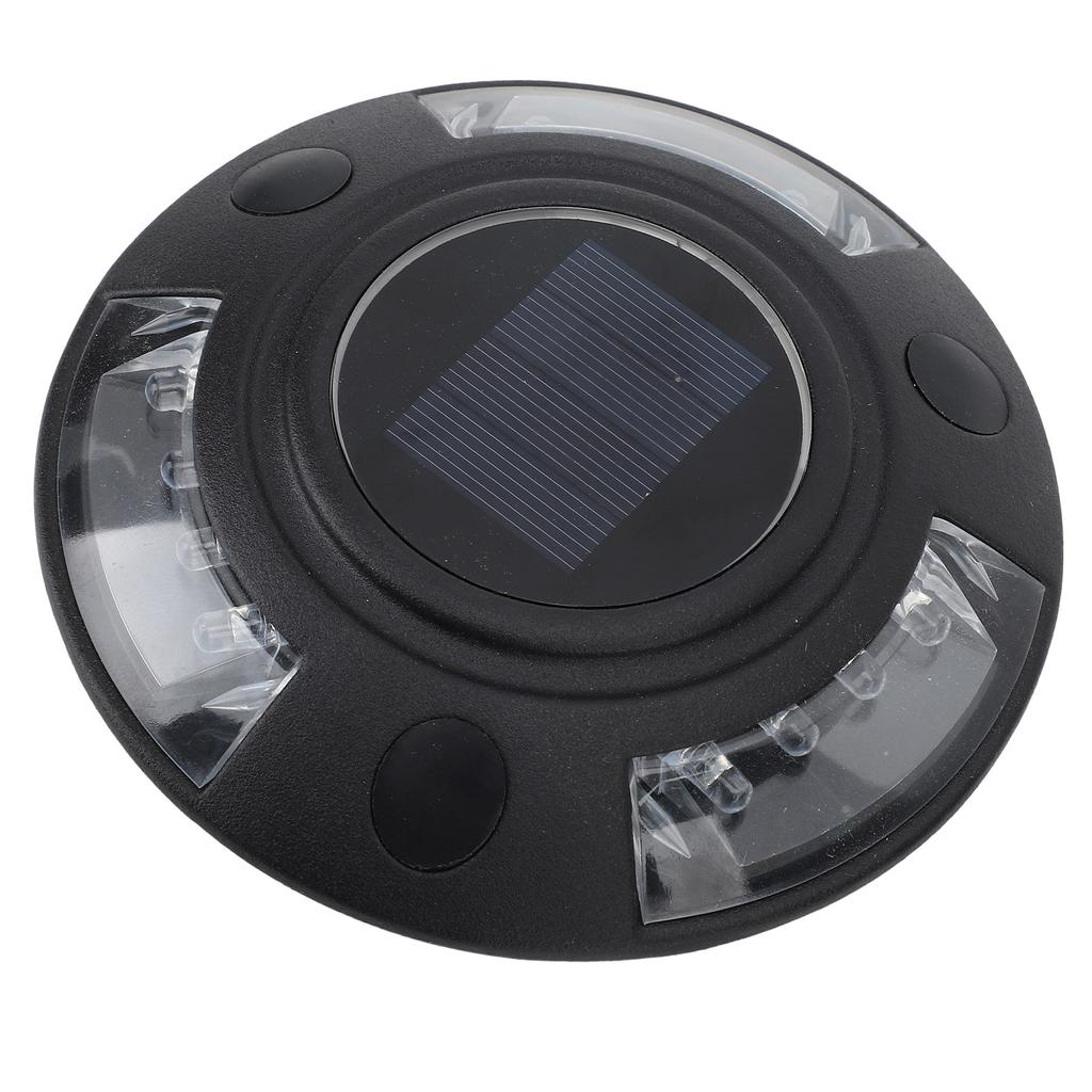 Solar Driveway Marker Light Aluminium Alloy Solar Powered Outdooor Waterproof LED Road Studs Lamp for Sidewalk Pathway White Light