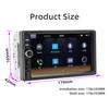 HIPPBQCC 2 Din Car Radio 7" HD Touch Screen Stereo Bluetooth FM ISO Power Aux Input Auto MP5 Player USB TF Support Mirror Link