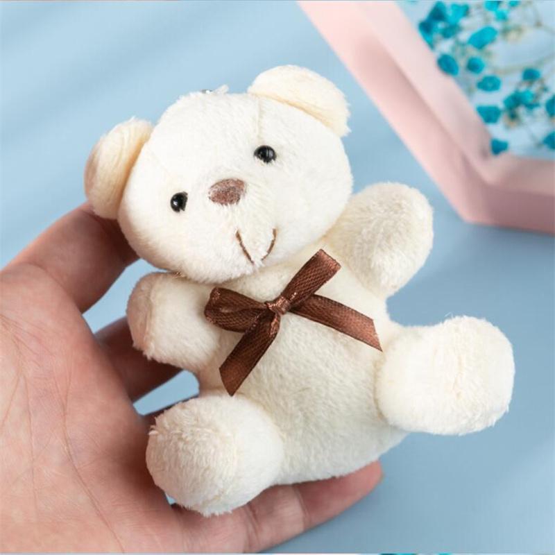 Bow Tie Bear Plush Toys Small Pendant Mini Cute Soft Stuffed Bears Toy Wedding Activity Gifts Doll for Kids10CM