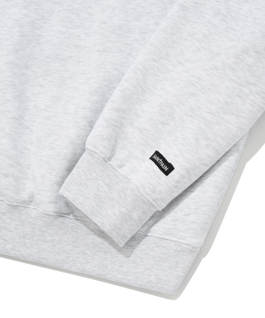 SAINTPAIN Sp Saint Ellipse Logo Crewneck - Ash Melange