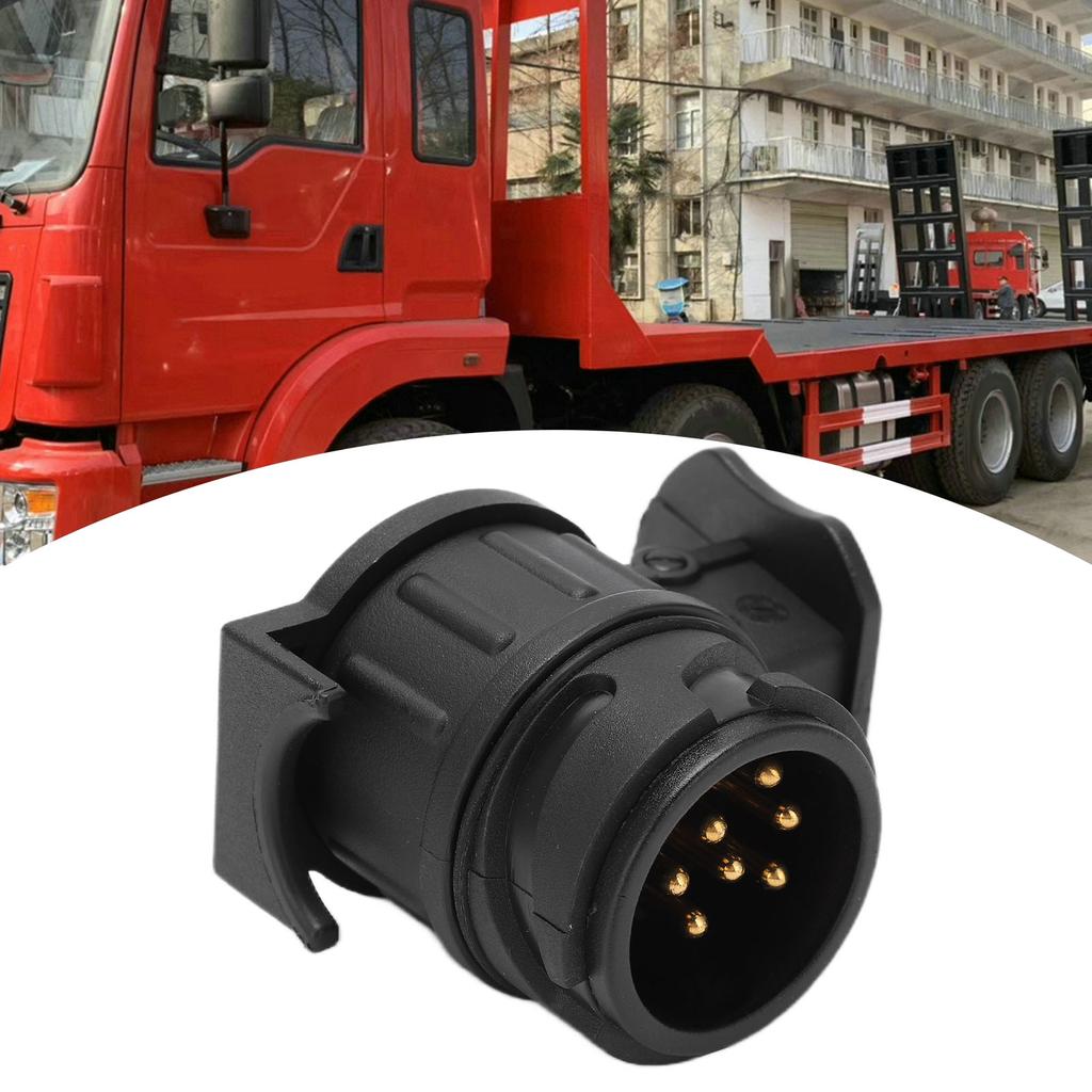12V Anhängeradapter Stecker 13-polig auf 7-polig Anhängerkupplung Abschleppstecker Konverter Zubehör für Wohnwagen