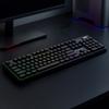 Klawiatura membranowa podświetlana z rolką gamingową RGB - czarna