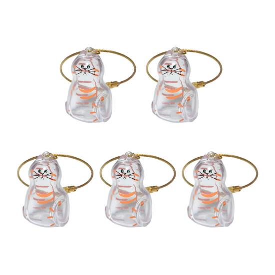 5Pcs Hair Memorial Storage Bottle Cat Cat Locket for Storing Fur