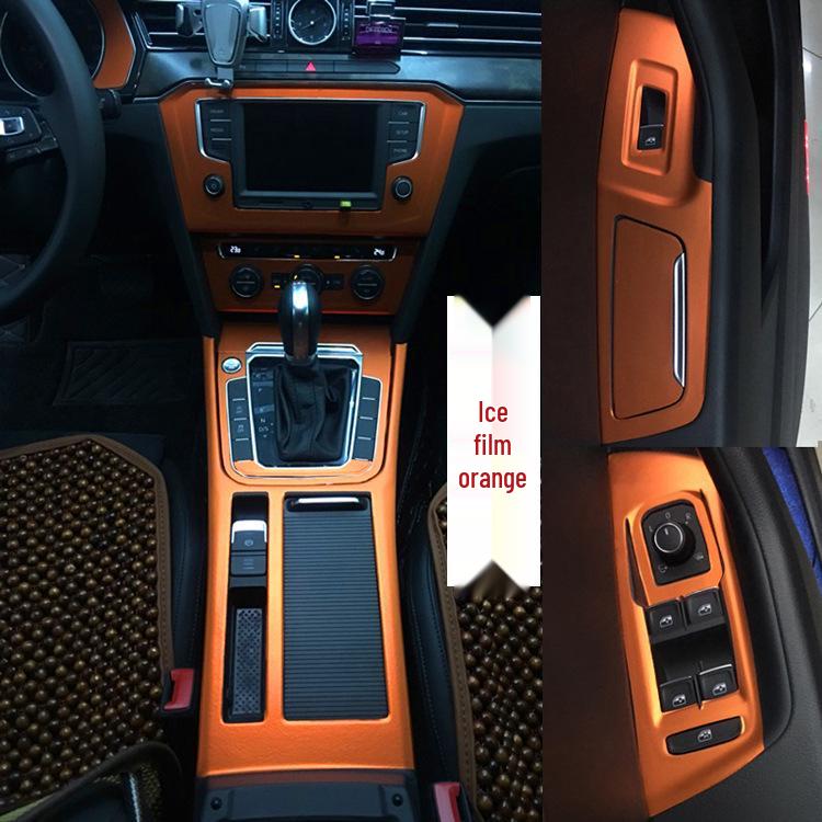 17-19 Neuer Magotan B8L Innenraum Kohlefaser Konsolenaufkleber