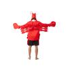 Red Lobster Costume Unisex Funny Sea Animal Outfit Novelty Marine Creature Suit for Halloween Cosplay Party