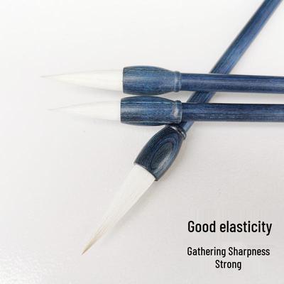 Multi-Script Brush Pen: Cheng Huai Wolf-Sheep Bristles for Calligraphy & Chinese Painting In Large, Medium, and Small Sizes