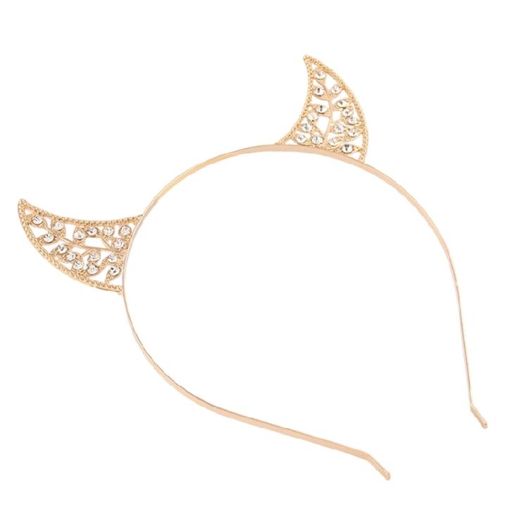 Openwork Devil Horn Costume Headband with Metal Look Frame for Cosplay Party Outfits, Photos, and Styling Dressingup