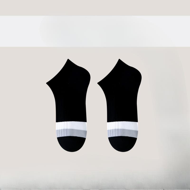 Fashionable Men's Short Socks, Summer All-cotton Anti-odor Sweat-absorbing Men's Socks, Casual Low-top Sports Socks, Trendy Short Socks