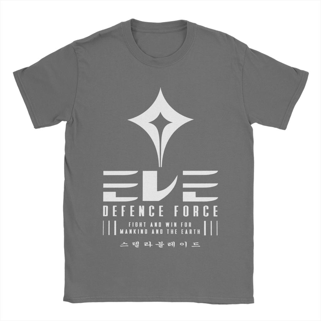 Men's T-Shirt Video Game Stellar Blade Eve Force Vintage Cotton Tees Short Sleeve  T Shirt O Neck Clothes Birthday Gift
