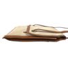 HERMES vintage flap tote bag, handbag Shoulder Bag Leather/Canvas Beige/Brown