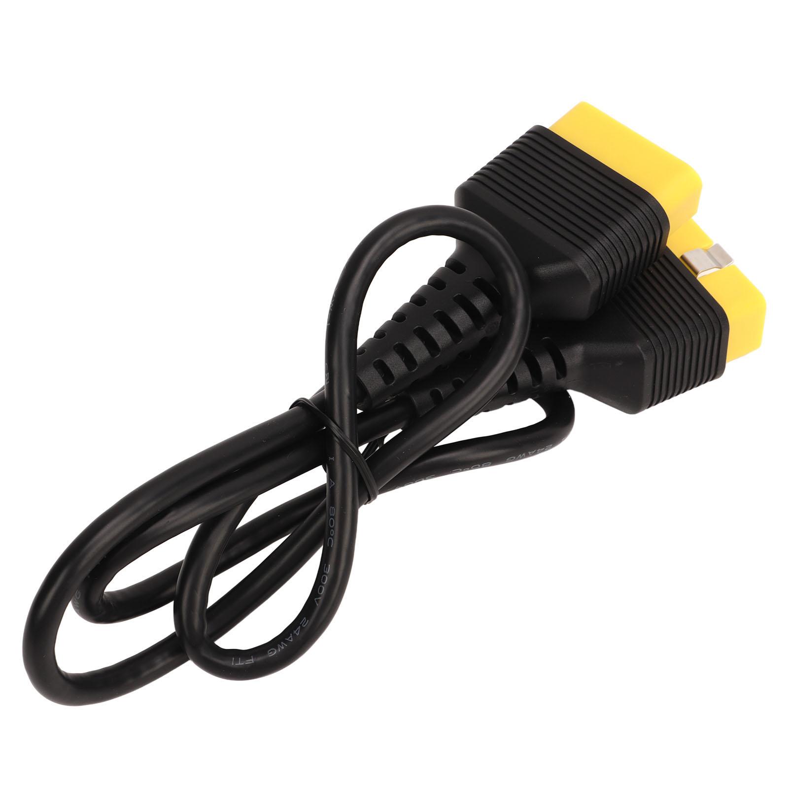 

100см Диагностический кабель Корпус TPT 16-контактный Папа-Папа Удлинительный кабель Желтый Универсальный для автомобиля