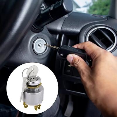 Water Proof Ignition Starter Switch W/2 Key Modified Ignition Switch  Boat Tractor
