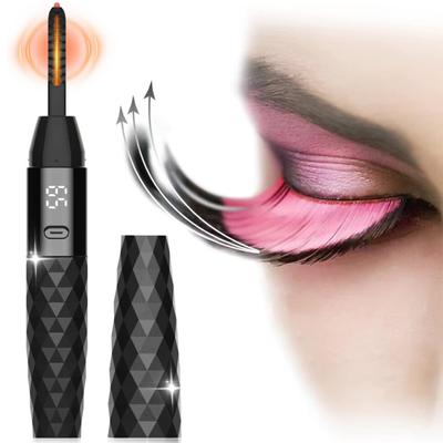 Portable Heated Eyelash Curler with LCD Display 2 Temp Settings USB Rechargeable Electric Eyelash Curler Long Lasting Lash Lifting Natural Curling