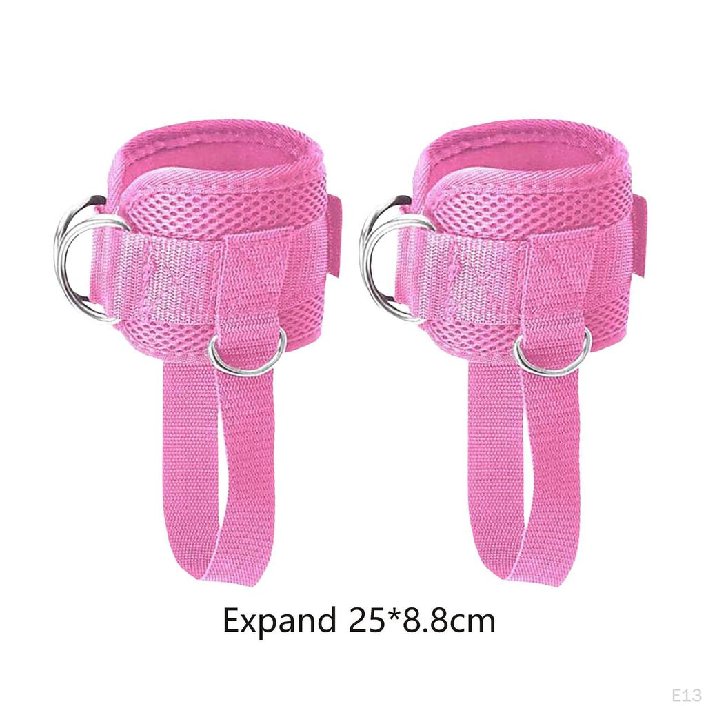 1 Pair Ankle Strap for Cable Machines, Gym Workout Kickback Cuffs, Leg Glute Attachment Straps