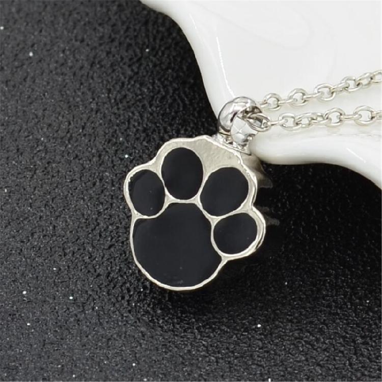 Eye Catching Dog Claw Pendant Necklace Dog Claw Necklace Fashionable Chain Necklace Alloy Texture Neck Jewelry for Daily