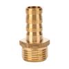 Brass Hose Barb Fittings Adapter Connector High Strength Rustproof Corrosion Resistant Hose Barb Male Fittings Accessories