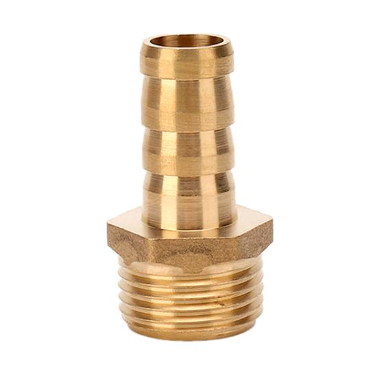 Brass Hose Barb Fittings Adapter Connector High Strength Rustproof Corrosion Resistant Hose Barb Male Fittings Accessories