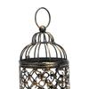 European Retro Vintage Candle Holder Brush Gold Hanging Candle Lantern  Party Ambience