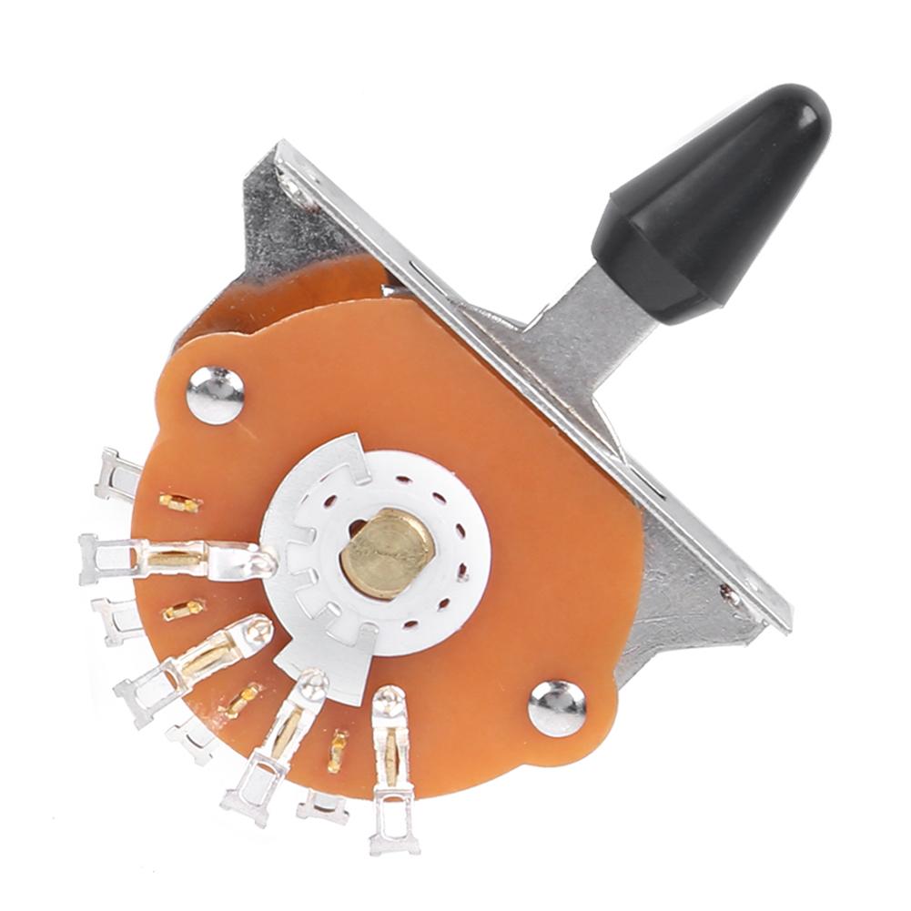 5Way Electric Guitar Switch Metal Plastic with Screws Musical Instrument AccessoriesBlack