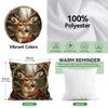 Christmas Reindeer Santa Claus Cushions Pillowcase Polyester Cushion Cover Throw Pillow Sofa Decoration Pillowcover Home Decor