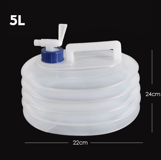 5L-15L Outdoor Collapsible Water Bag Camping Foldable Water Containers Drinking Multifunction Telescopic Storage Water Bottle