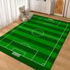 Soccer Ball Green Field Rectangular Rug Nonslip Durable Carpet For Gaming Room Study Living Room Home Party Decor Holiday Gift