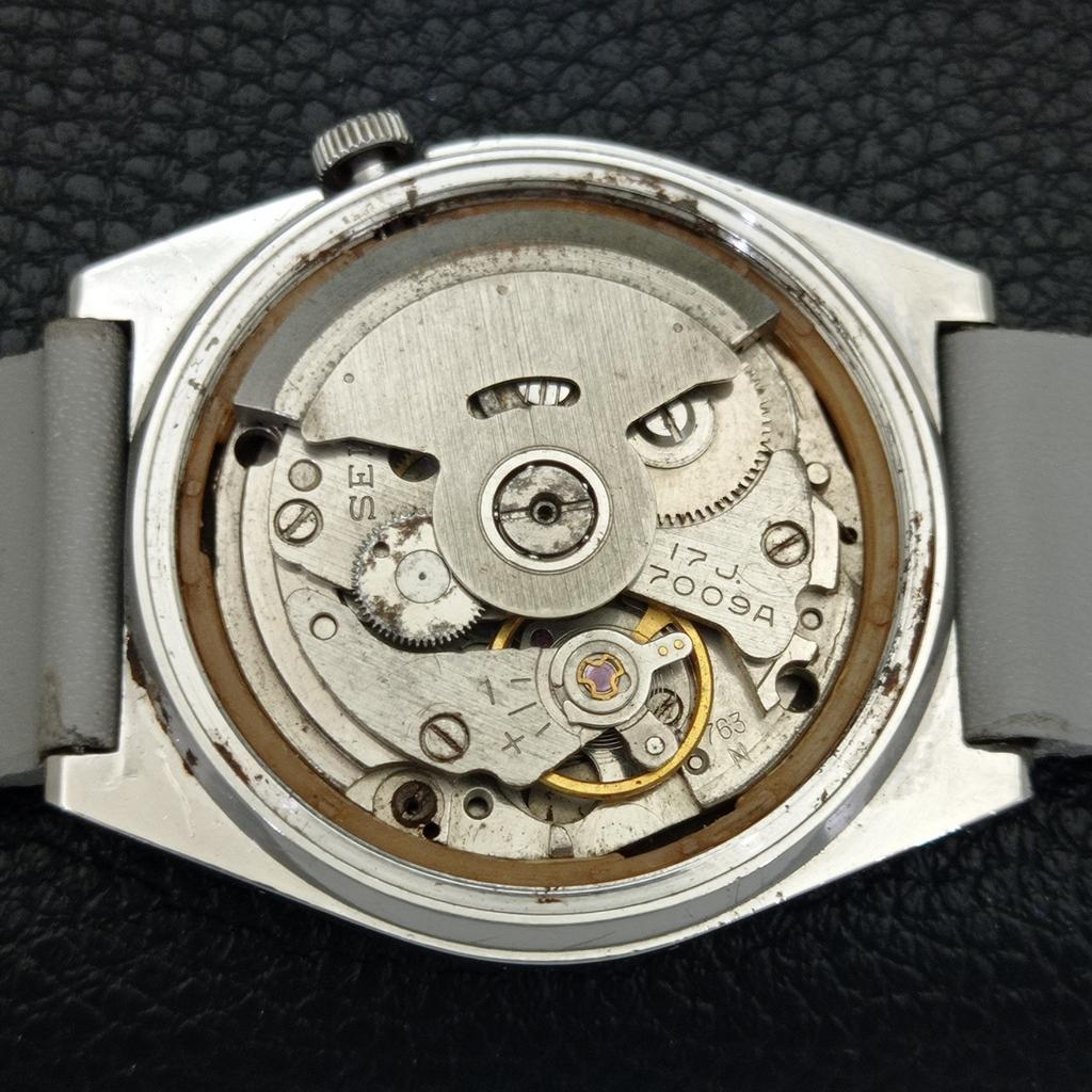 JAPAN VINTAGE SEIKO 5 AUTOMATIC 7009A MENS ORIGINAL DIAL WATCH a702373-5 R124-a702373