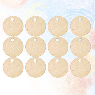 50Pcs Round Wooden Slice 2Cm DIY Craft Pieces for Scrapbooking Tags Painting Home Party Decoration Embellishment