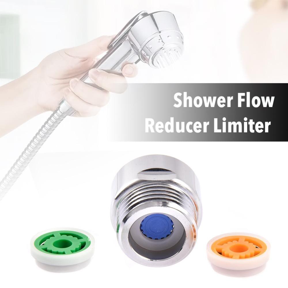 4 PCS ABS Flow Limiter Plastic Copper Shell Flow Reducer Limiter Set For Shower Faucets