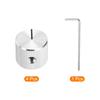 uxcell Aluminum Potentiometer Inner Diameter x Outer Diameter x Universal Control Knobs for Straight Line Silver 4-Pack Knobs, 1/4-inch (6mm) 5/8-inch