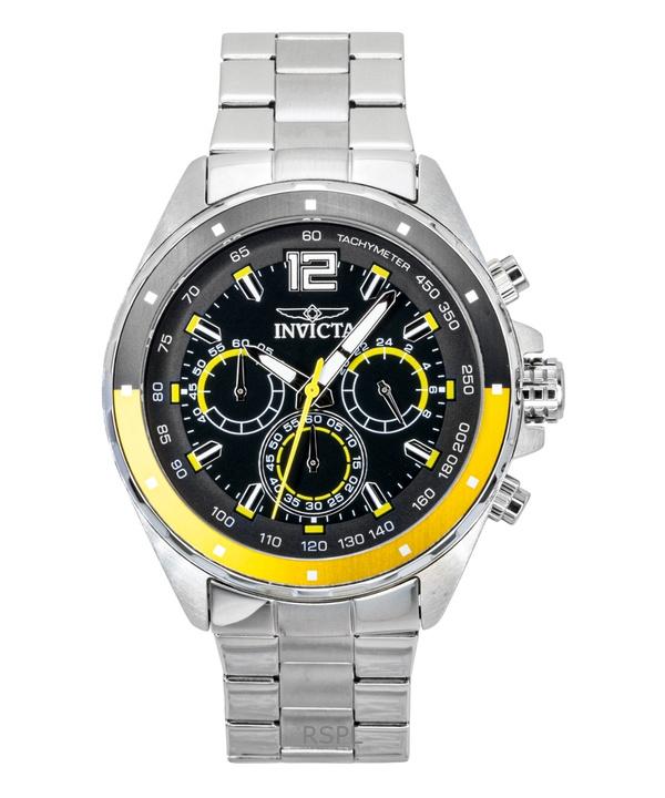 

Invicta Speedway Chronograph GMT Stainless Steel Black Dial Quartz 49365 Men s Watch чорний