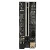 PCIe Riser Adapterkarte 1X auf 16X Dual 6Pin Temperatursensor USB3.0 Stromkabel Mining Riser-Karte für Grafikkartenerweiterung