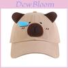 Animal Summer Baseball Cap With 3d Nose Drip Dog Design And Adjustable Fit For Kids And Teens