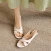 Krazing Pot Microfiber Low Heels Concise Style Buckle Straps European Design Summer Size 43 Size 42  Women Sandals