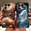 For Tecno Pova 7 5G Cover Case LJ7 Luxury Butterfly Love Fashion Flowers Cool Lion Painted Phone Case For Techno Pova7 5G Bumper