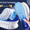 Cloud PU Sport 4D Insole: Ultra-Comfort Shock-Absorbing Breathable Pads for Men and Women