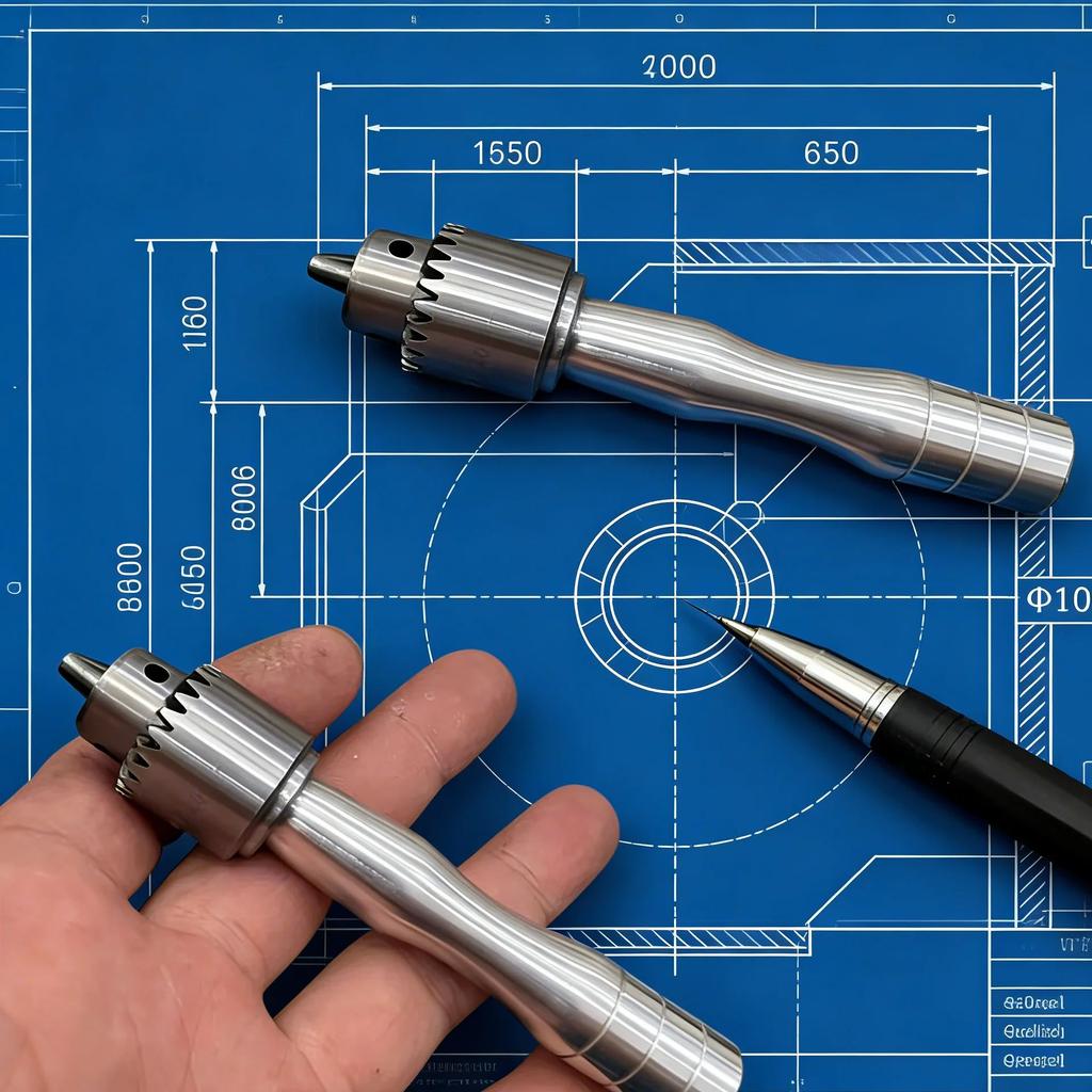 Watch Repair Tool Steel Collet Aluminium Alloy Lightweight Handle Wheel Axle Screw Head Handle Drill Bit Clamping Tool