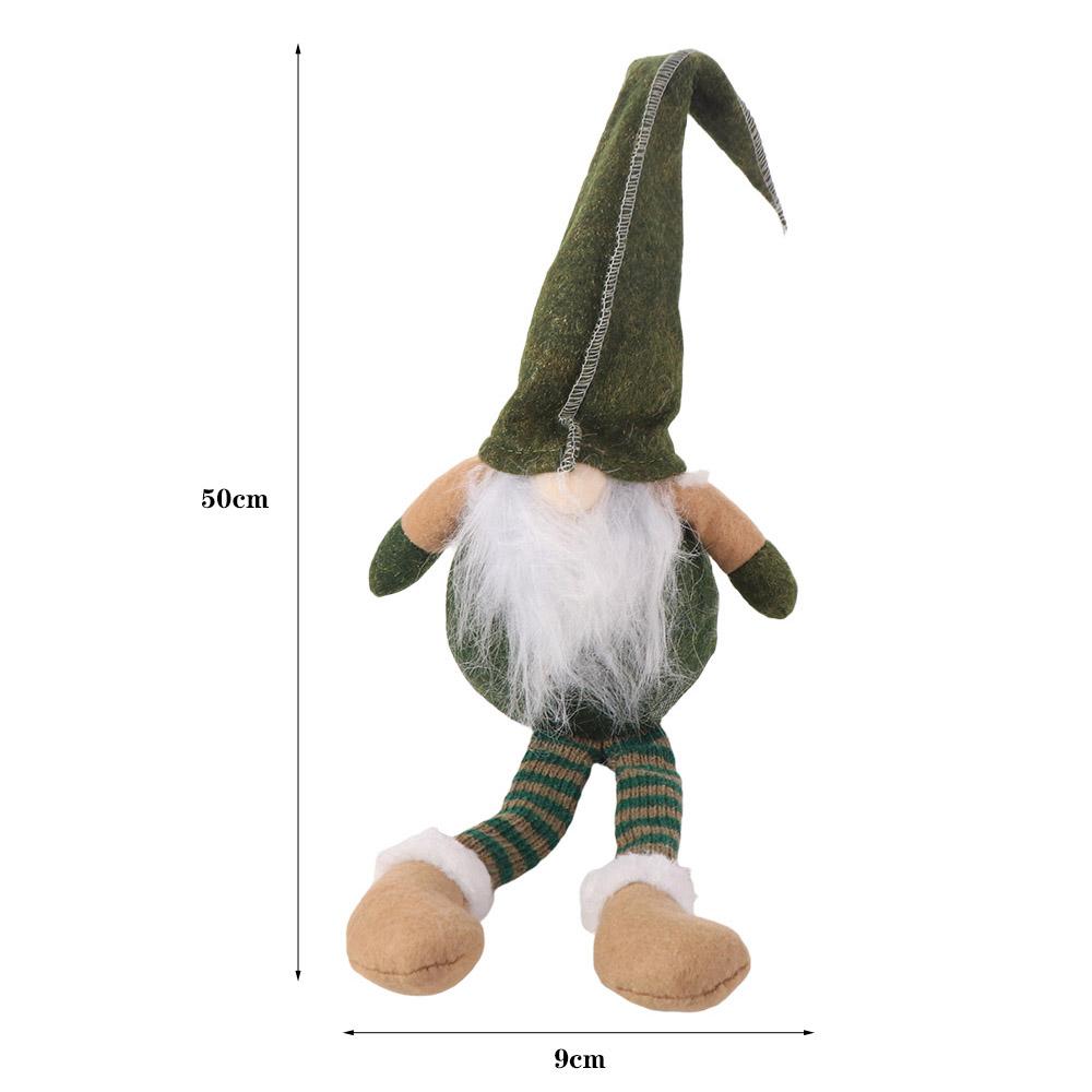 Mini Long-legged Christmas Doll Cartoon Long Old Man Doll Handmade Christmas Gnome  Bedroom