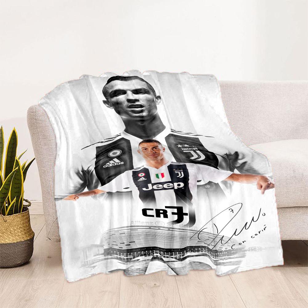 Cristiano Ronaldo Celebration Blanket Durable Comfort Suitable for Picnics Office Chair for All Seasons Digital Print Birthday Christmas Gift Blanket