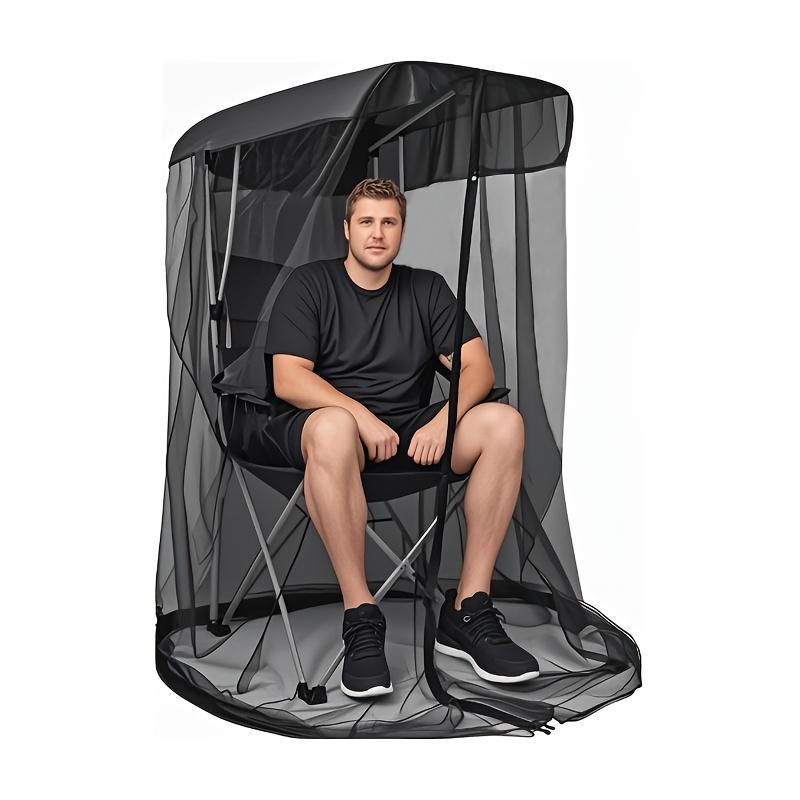 1pc Outdoor Swing Mosquito Net For Fishing Shade Travel Outdoor Sunshade Mosquito Repellent Mesh Cover Gardening Accessories