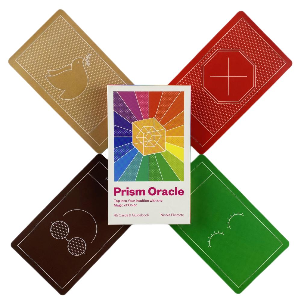 Prism Oracle Cards Fortune Telling Divination Deck English Vision Edition Tarot Board Playing Game for Party