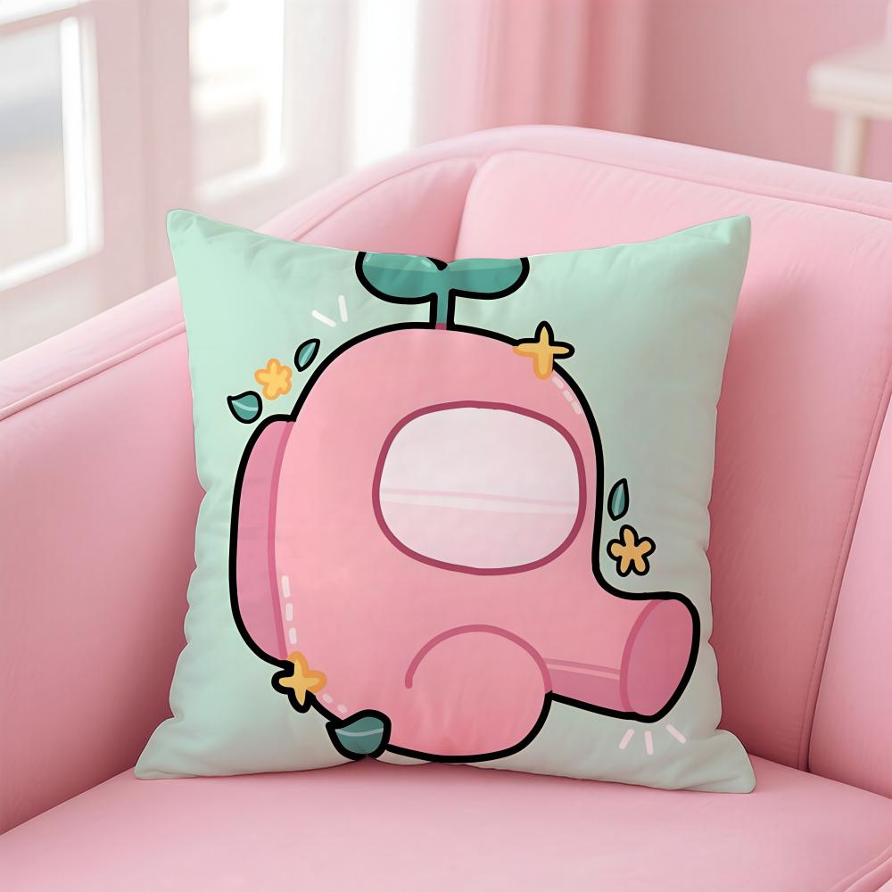 A-Among U-Us Spiel Kissenbezug Bequem Wendbar Kissenhülle Ideal für Auto Sofa Schlafzimmer & Mehr