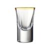 6pcs Gold Foil Color Spirits Cups Household Creative Small Wine Cup Glass Gilt Edged Cup Wine Dispenser Baijiu Cup