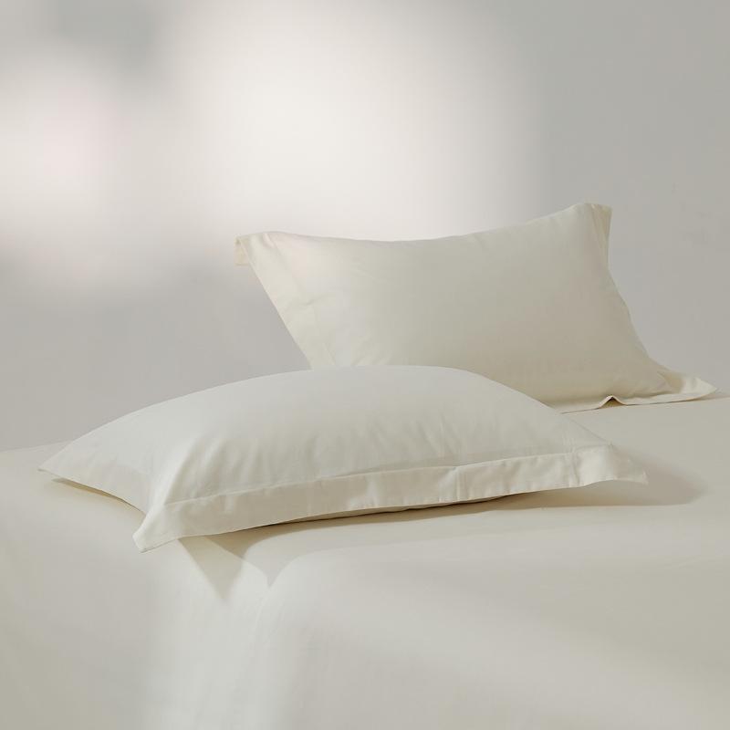 

Комплект наволочек из 100-каратного длинноволокнистого хлопка для домашнего использования, однотонный комплект подушек, хлопок высшего качества 48cm*74cm*2PCS