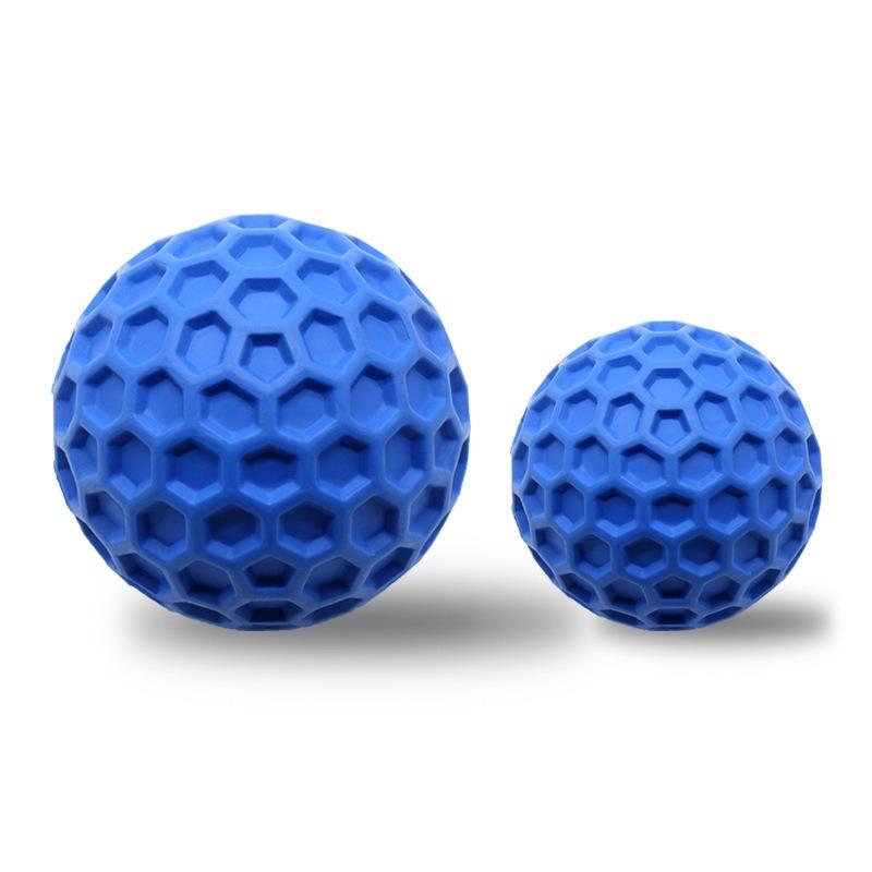 Dog Toys Bite Resistant Interactive Throwing Sound Honeycomb Balls Round Easy Rolling Toys Teeth Grinding Cleaning Pet Products