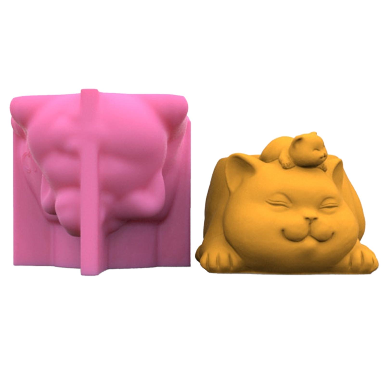 

Мати і син Кішка Сова Силіконова форма Квіткова форма для лиття з епоксидної смоли Соковита ваза Цементна форма Форма для свічника Форма 1