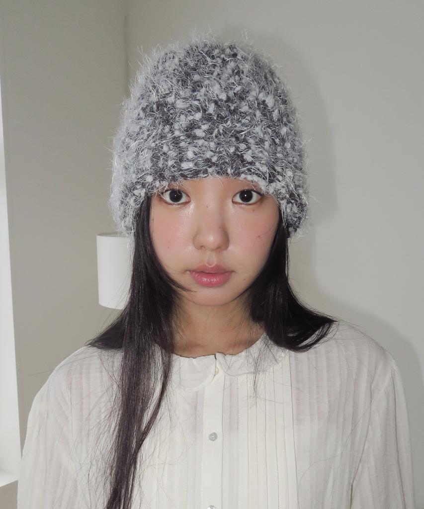 FUNFROMFUN Popcorn Knit Beanie, Gray