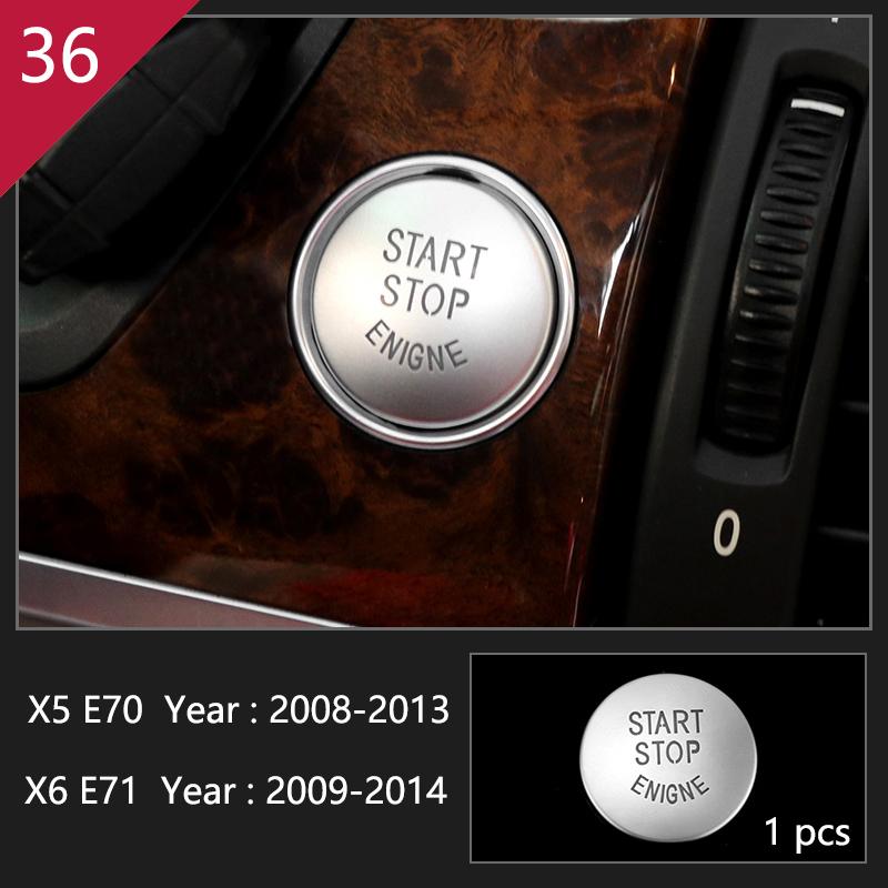 AAACH1 For BMW X5 X6 E70 E71 Accessories Car Interior Air Conditioning CD Console Panel Cover Decoration Trim Carbon Fiber Car Styling